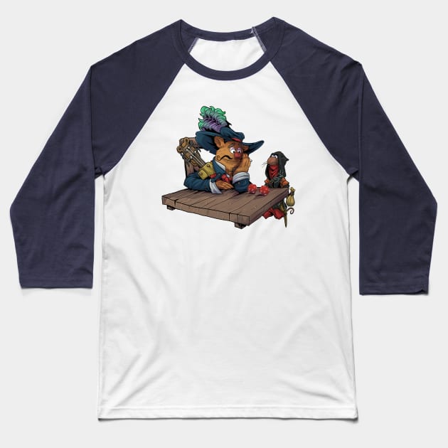 I Roll With Advantage - (No Extras) Baseball T-Shirt by JohnLattaArt